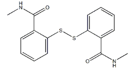 二硫-2,2'-双(N-甲基苯甲酰胺) CAS 2527-58-4 结构式