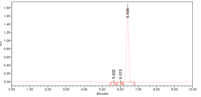5-(十四烷氧基)-2-呋喃羧酸 CAS 54857-86-2 液相图谱