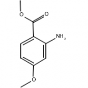 2-氨基-4-甲氧基苯甲酸甲酯 CAS号 50413-30-4 结构式