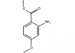 2-氨基-4-甲氧基苯甲酸甲酯 CAS号 50413-30-4 结构式