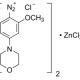 2-甲氧基-4-吗啉基重氮苯氯化锌盐 CAS号 67801-08-5 结构式