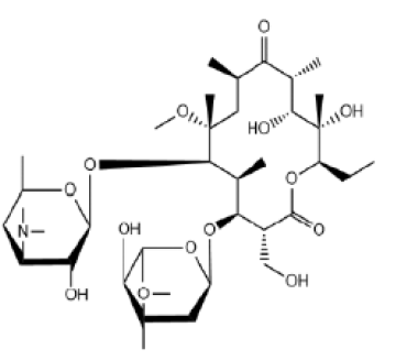 克拉霉素EP杂质A CAS号 124412-58-4 结构式