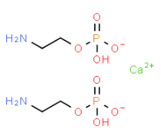 双（2-氨基乙基磷酸氢钙）CAS号 18672-70-3 结构式