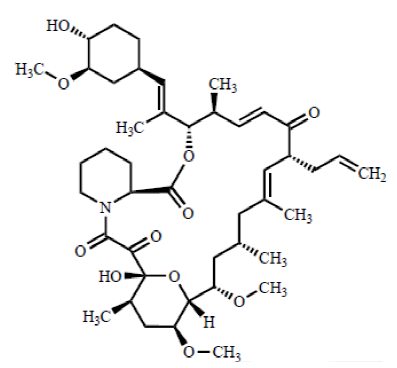 他克莫司C4-差向异构体二烯 CAS号 104987-11-334 结构式