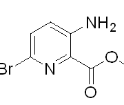 3-氨基-6-溴吡啶-2-甲酸甲酯 CAS 866775-09-9 结构式