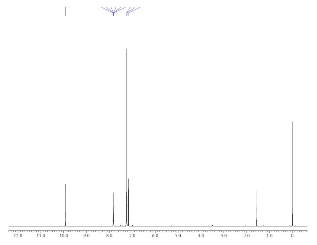 4,4',4'',4'''-(1,4-亚苯基双(氮杂三基))四苯甲醛 CAS 854938-59-3-NMR