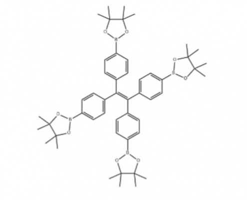 四(4-硼酸频哪醇酯苯基)乙烯 CAS 1660996-72-4-结构式